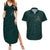 Viking Couples Matching Summer Maxi Dress and Hawaiian Shirt Ravens - Hugin And Munin - Wonder Print Shop