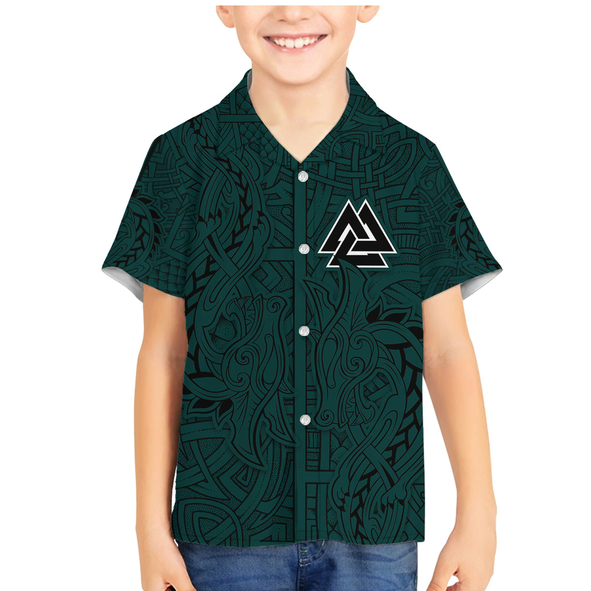 Viking Family Matching Mermaid Dress and Hawaiian Shirt Ravens - Hugin And Munin - Wonder Print Shop