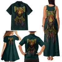 Viking Family Matching Tank Maxi Dress and Hawaiian Shirt Ravens - Hugin And Munin - Wonder Print Shop