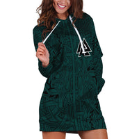 Viking Hoodie Dress Ravens - Hugin And Munin - Wonder Print Shop