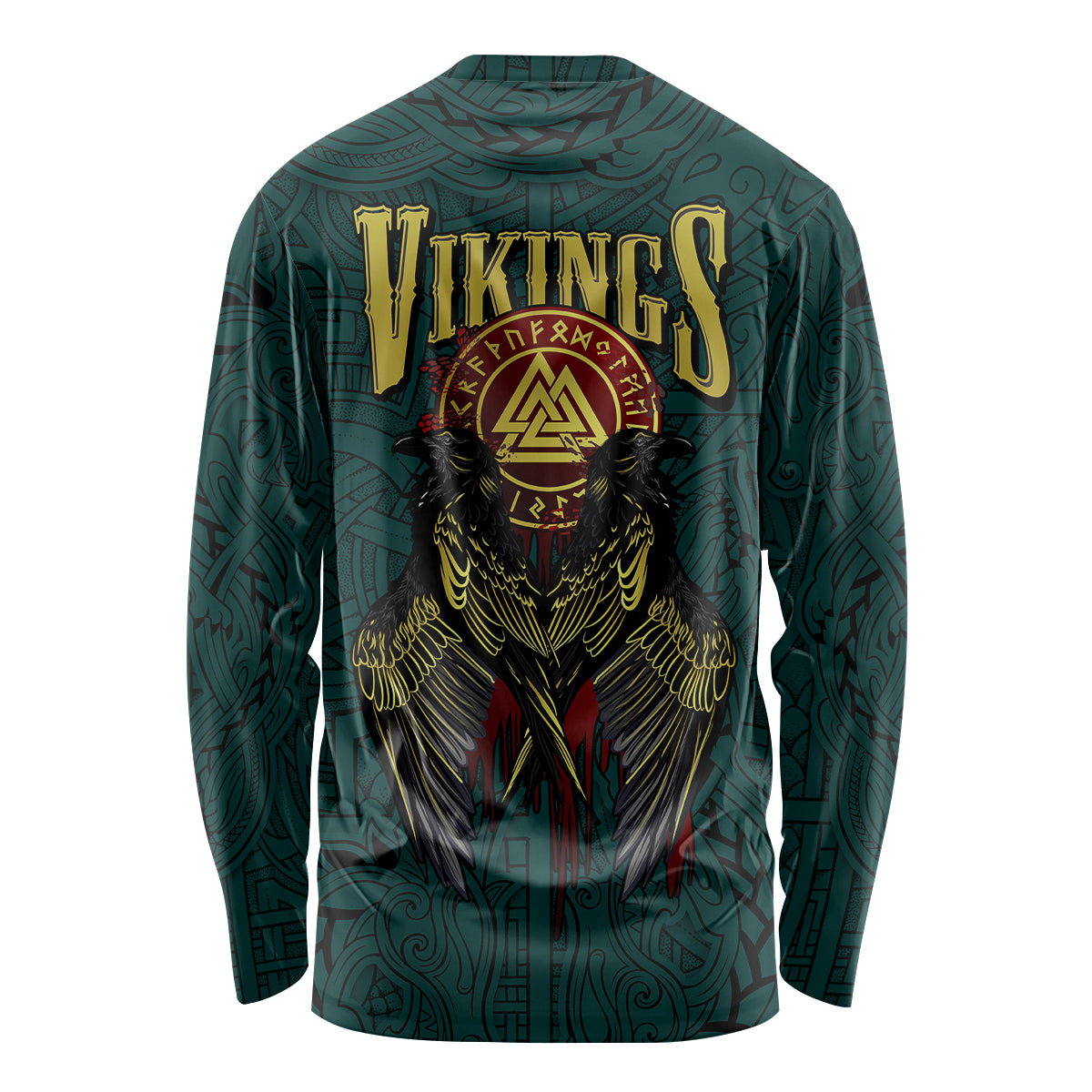 Viking Long Sleeve Shirt Ravens - Hugin And Munin - Wonder Print Shop