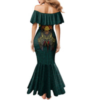 Viking Mermaid Dress Ravens - Hugin And Munin - Wonder Print Shop