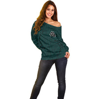 Viking Off Shoulder Sweater Ravens - Hugin And Munin - Wonder Print Shop