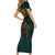Viking Short Sleeve Bodycon Dress Ravens - Hugin And Munin - Wonder Print Shop