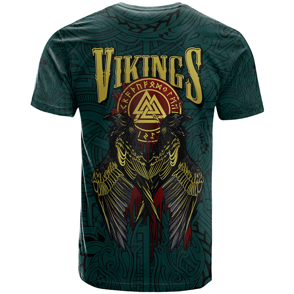 Viking T Shirt Ravens - Hugin And Munin - Wonder Print Shop
