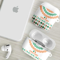 Ireland Christmas AirPods Case with Celtic Knot Shamrock and Tricolor Holiday Pattern - Wonder Print Shop