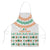 Ireland Christmas Apron with Celtic Knot Shamrock and Tricolor Holiday Pattern - Wonder Print Shop
