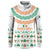Ireland Christmas Button Sweatshirt with Celtic Knot Shamrock and Tricolor Holiday Pattern - Wonder Print Shop