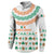 Ireland Christmas Button Sweatshirt with Celtic Knot Shamrock and Tricolor Holiday Pattern - Wonder Print Shop
