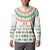Ireland Christmas Button Sweatshirt with Celtic Knot Shamrock and Tricolor Holiday Pattern - Wonder Print Shop