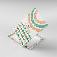 Ireland Christmas Canvas Wall Art with Celtic Knot Shamrock and Tricolor Holiday Pattern - Wonder Print Shop