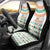 Ireland Christmas Car Seat Cover with Celtic Knot Shamrock and Tricolor Holiday Pattern - Wonder Print Shop