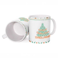 Ireland Christmas Ceramic Mug with Celtic Knot Shamrock and Tricolor Holiday Pattern - Wonder Print Shop