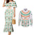 Ireland Christmas Couples Matching Mermaid Dress and Long Sleeve Button Shirt with Celtic Knot Shamrock and Tricolor Holiday Pattern - Wonder Print Shop