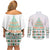 Ireland Christmas Couples Matching Off Shoulder Short Dress and Long Sleeve Button Shirt with Celtic Knot Shamrock and Tricolor Holiday Pattern - Wonder Print Shop