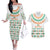 Ireland Christmas Couples Matching Off The Shoulder Long Sleeve Dress and Hawaiian Shirt with Celtic Knot Shamrock and Tricolor Holiday Pattern - Wonder Print Shop