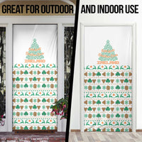Ireland Christmas Door Cover with Celtic Knot Shamrock and Tricolor Holiday Pattern - Wonder Print Shop