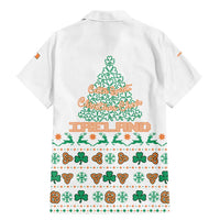 Ireland Christmas Family Matching Mermaid Dress and Hawaiian Shirt with Celtic Knot Shamrock and Tricolor Holiday Pattern - Wonder Print Shop