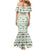 Ireland Christmas Family Matching Mermaid Dress and Hawaiian Shirt with Celtic Knot Shamrock and Tricolor Holiday Pattern - Wonder Print Shop
