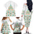 Ireland Christmas Family Matching Off The Shoulder Long Sleeve Dress and Hawaiian Shirt with Celtic Knot Shamrock and Tricolor Holiday Pattern - Wonder Print Shop