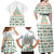 Ireland Christmas Family Matching Off Shoulder Maxi Dress and Hawaiian Shirt with Celtic Knot Shamrock and Tricolor Holiday Pattern - Wonder Print Shop