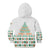 Ireland Christmas Kid Hoodie with Celtic Knot Shamrock and Tricolor Holiday Pattern - Wonder Print Shop