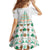 Ireland Christmas Kid Short Sleeve Dress with Celtic Knot Shamrock and Tricolor Holiday Pattern - Wonder Print Shop
