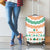 Ireland Christmas Luggage Cover with Celtic Knot Shamrock and Tricolor Holiday Pattern - Wonder Print Shop