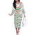 Ireland Christmas Off The Shoulder Long Sleeve Dress with Celtic Knot Shamrock and Tricolor Holiday Pattern - Wonder Print Shop