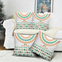 Ireland Christmas Pillow Cover with Celtic Knot Shamrock and Tricolor Holiday Pattern - Wonder Print Shop