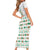 Ireland Christmas Short Sleeve Bodycon Dress with Celtic Knot Shamrock and Tricolor Holiday Pattern - Wonder Print Shop
