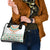 Ireland Christmas Shoulder Handbag with Celtic Knot Shamrock and Tricolor Holiday Pattern - Wonder Print Shop