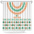 Ireland Christmas Shower Curtain with Celtic Knot Shamrock and Tricolor Holiday Pattern - Wonder Print Shop
