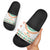 Ireland Christmas Slide Sandals with Celtic Knot Shamrock and Tricolor Holiday Pattern - Wonder Print Shop