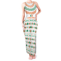 Ireland Christmas Tank Maxi Dress with Celtic Knot Shamrock and Tricolor Holiday Pattern - Wonder Print Shop
