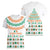 Ireland Christmas Women V-Neck T-Shirt with Celtic Knot Shamrock and Tricolor Holiday Pattern - Wonder Print Shop
