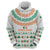 Ireland Christmas Zip Hoodie with Celtic Knot Shamrock and Tricolor Holiday Pattern - Wonder Print Shop