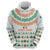 Ireland Christmas Zip Hoodie with Celtic Knot Shamrock and Tricolor Holiday Pattern - Wonder Print Shop