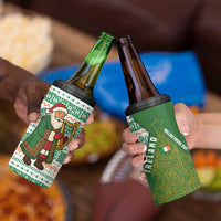Ireland Christmas 4 in 1 Can Cooler Tumbler with Celtic Harp Santa and Green Holiday Pattern - Wonder Print Shop