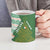 Ireland Christmas Ceramic Mug with Celtic Harp Santa and Green Holiday Pattern - Wonder Print Shop