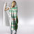 Ireland Christmas Hooded Blanket with Celtic Harp Santa and Green Holiday Pattern - Wonder Print Shop