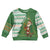 Ireland Christmas Kid Ugly Christmas Sweater with Celtic Harp Santa and Green Holiday Pattern - Wonder Print Shop