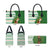 Ireland Christmas Leather Bag with Celtic Harp Santa and Green Holiday Pattern - Wonder Print Shop