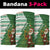 Ireland Christmas Neck Gaiter with Celtic Harp Santa and Green Holiday Pattern - Wonder Print Shop