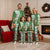 Ireland Christmas Pajama Set with Celtic Harp Santa and Green Holiday Pattern - Wonder Print Shop