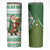 Ireland Christmas Skinny Tumbler with Celtic Harp Santa and Green Holiday Pattern - Wonder Print Shop