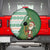 Ireland Christmas Spare Tire Cover with Celtic Harp Santa and Green Holiday Pattern - Wonder Print Shop