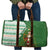 Ireland Christmas Travel Bag with Celtic Harp Santa and Green Holiday Pattern - Wonder Print Shop