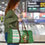 Ireland Christmas Travel Bag with Celtic Harp Santa and Green Holiday Pattern - Wonder Print Shop
