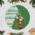 Ireland Christmas Tree Skirt with Celtic Harp Santa and Green Holiday Pattern - Wonder Print Shop